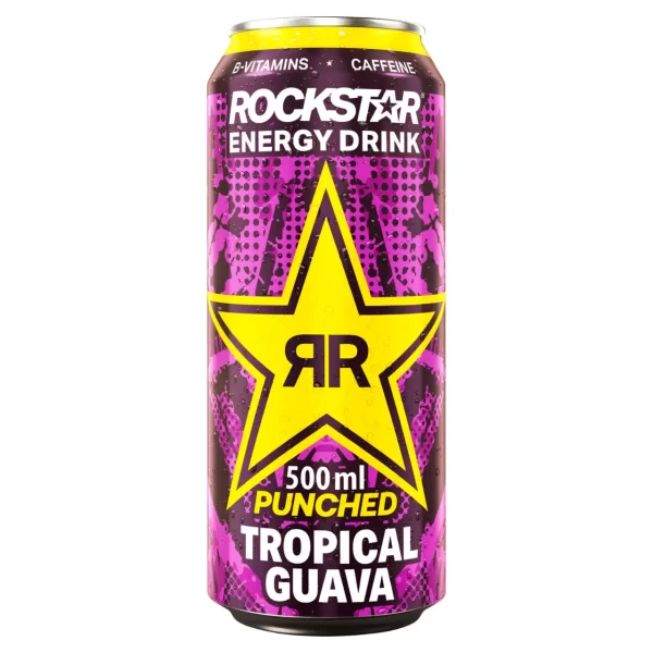 Rockstar Punched Tropical Guava Drink 500 ml X 12 units