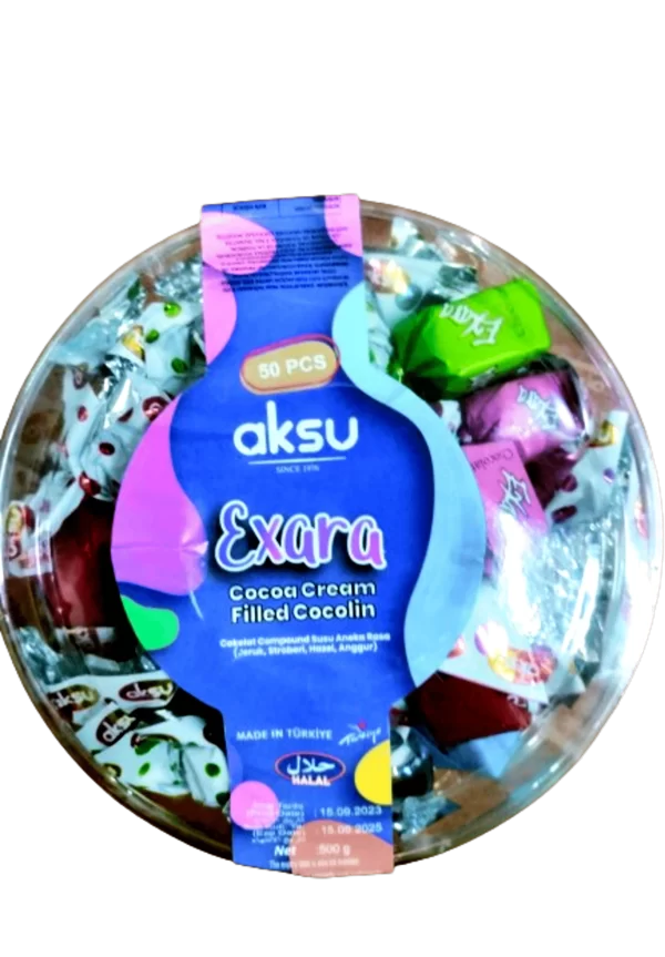 Aksu Exara Cocoa Cream 50 Pieces - 500 grams X 16 units