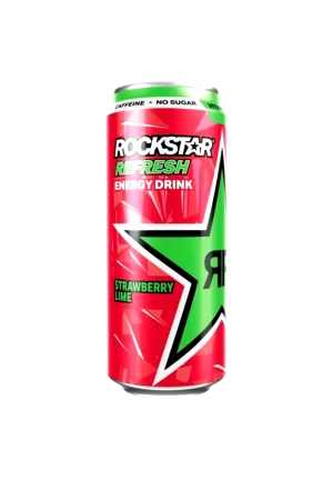 Rockstar Refresh Drink Strawberry Lime 500 ml X 12 units