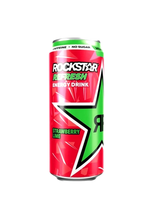 Rockstar Refresh Drink Strawberry Lime 500 ml X 12 units