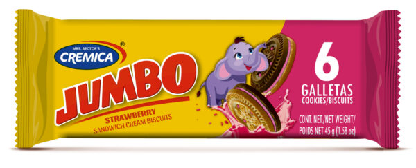 Bectors Jumbo Strawberry Cookies 45 grams X 12 X 4 units