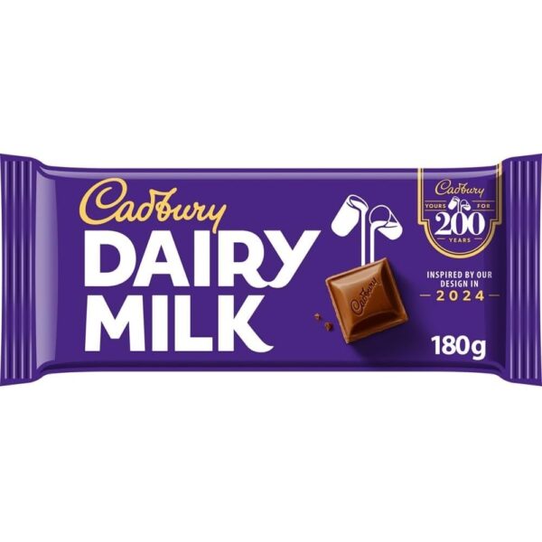 Cadbury Dairy Milk 180 grams X 17 units