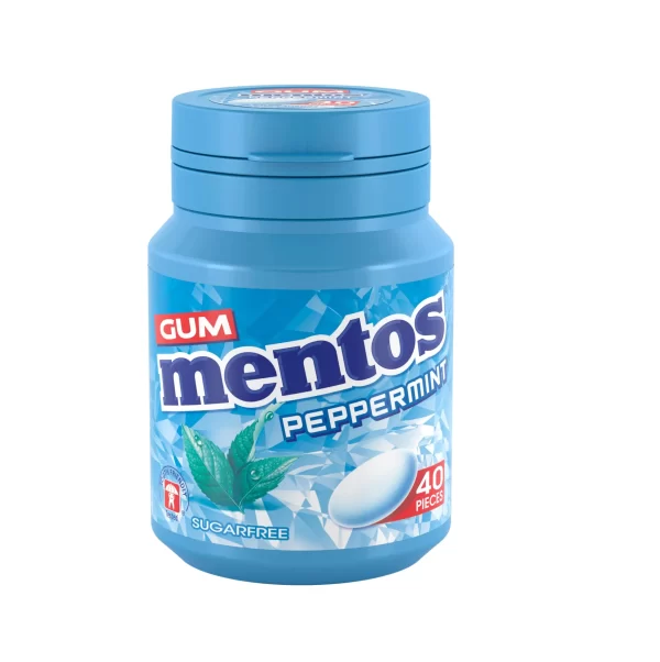 Mentos peppermint gum (24 in a tray) X 6 units