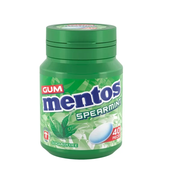 Mentos Spearmint gum (24 in a tray) X 6 units