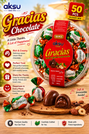 Aksu Gracias 50 Pieces - 500 grams X 16 units