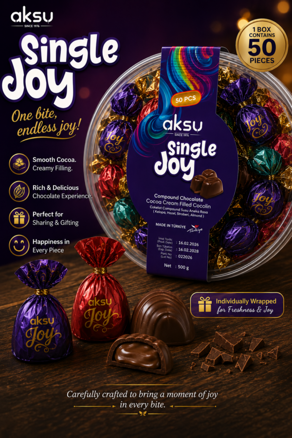 Aksu Single Joy 50 Pieces - 500 grams X 16 units