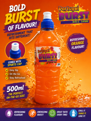 Burst Portugal 500ml Burst Portugal Juice Drink 500 ml X 24 units
