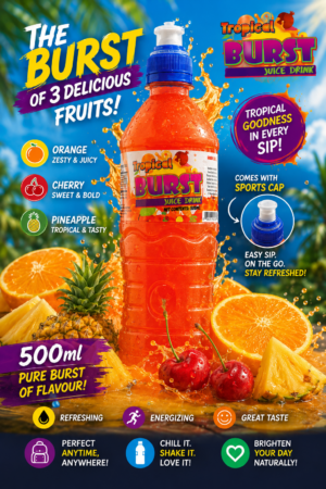 Burst Tropical 500ml Burst Tropical Juice Drink 500 ml X 24 units