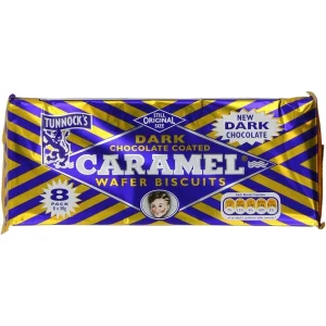 Tunnocks Dark Caramel 8 bars X 30 grams X 20 units