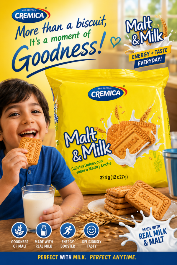 Bectors Malt & Milk 25 grams X 12 X 24 units