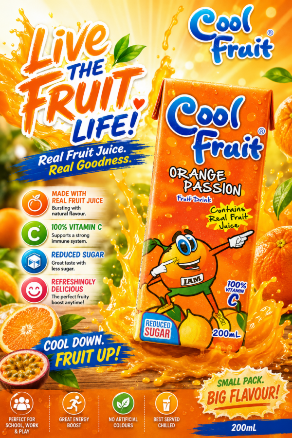 Cool fruit Juice - Orange Passion - 200 ml X 24 units
