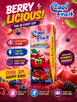 Cool fruit Juice - Apple Berry - 200 ml X 24 units