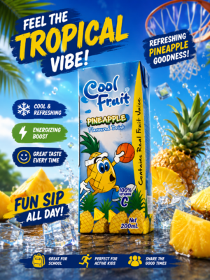 Cool fruit Juice - Pineapple - 200 ml X 24 units