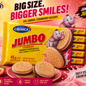Bectors Jumbo Strawberry Cookies 45 grams X 12 X 4 units