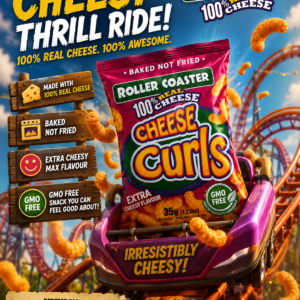 Roller Coaster Cheese Curls 35 grams X 12 units  X 4 packs