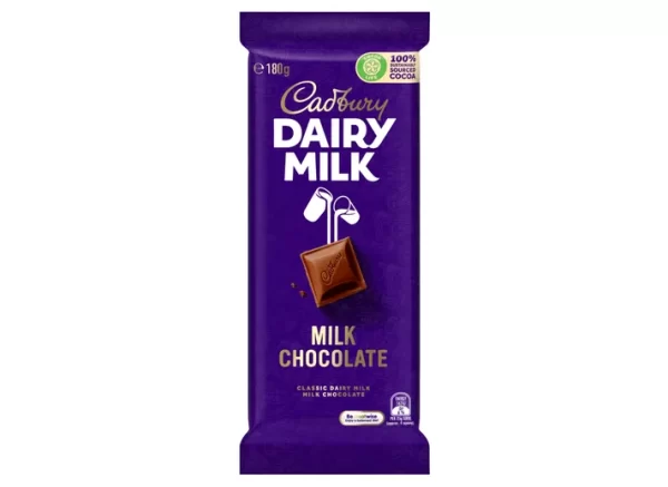 Cadbury Dairy Milk 180 grams X 17 units