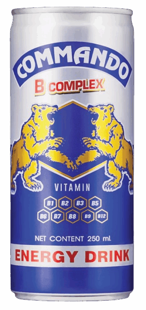 Commando Energy Drinks 250ml X 24 Tins