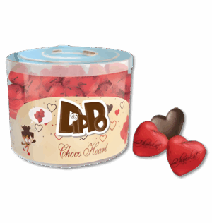 Dippo Choco Heart 5gms X 100 X 12 Units