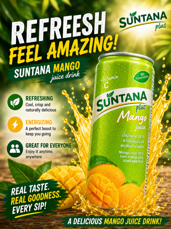 Suntana Juice - Mango 250ml X 24 Tins