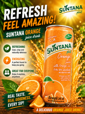 Suntana Juice - Orange 250ml X 24 Tins