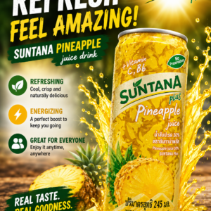 Suntana Juice - Pineapple 250ml X 24 Tins