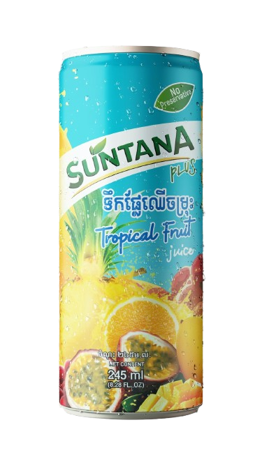 Suntana Juice - Tropical Fruit 250ml X 24 Tins