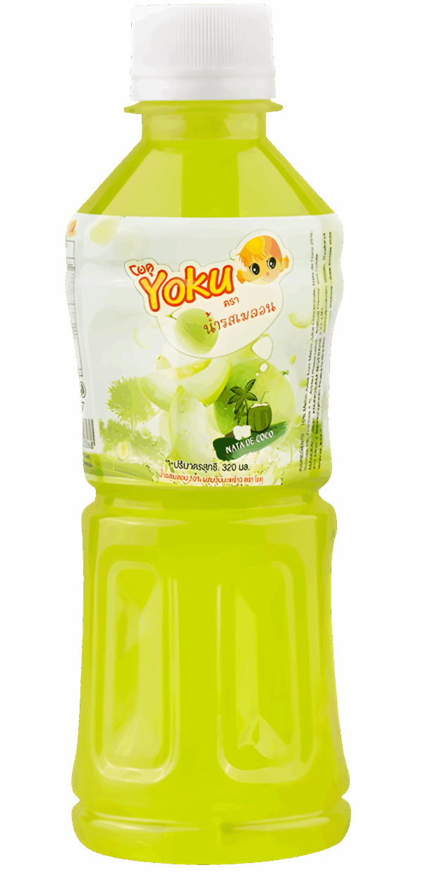 Yoku Fruit Juice with Coconut - Melon 250ml X 24 Bottles