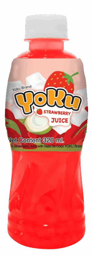 Yoku Juice with Coconut - Strawberry 320ml X 24 Bottles
