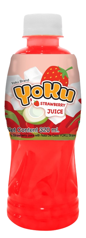 Yoku Juice with Coconut - Strawberry 320ml X 24 Bottles