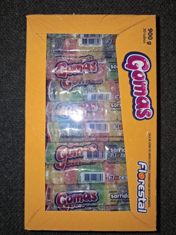 Florestal Gomas Tube Jelly Candy - Assorted - 30gx30x12