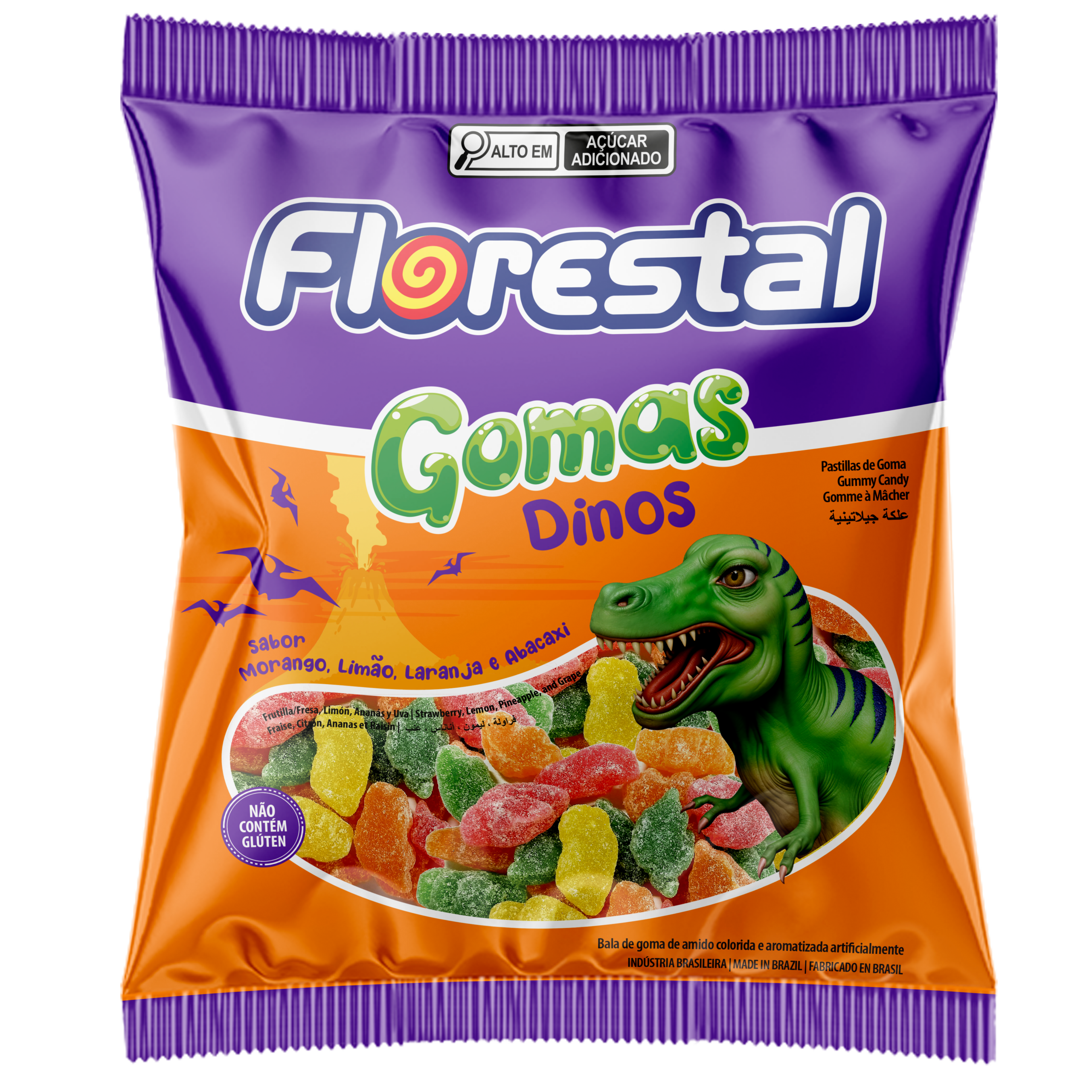 Florestal Gomes Jelly Candy - Dinos - 150gx36