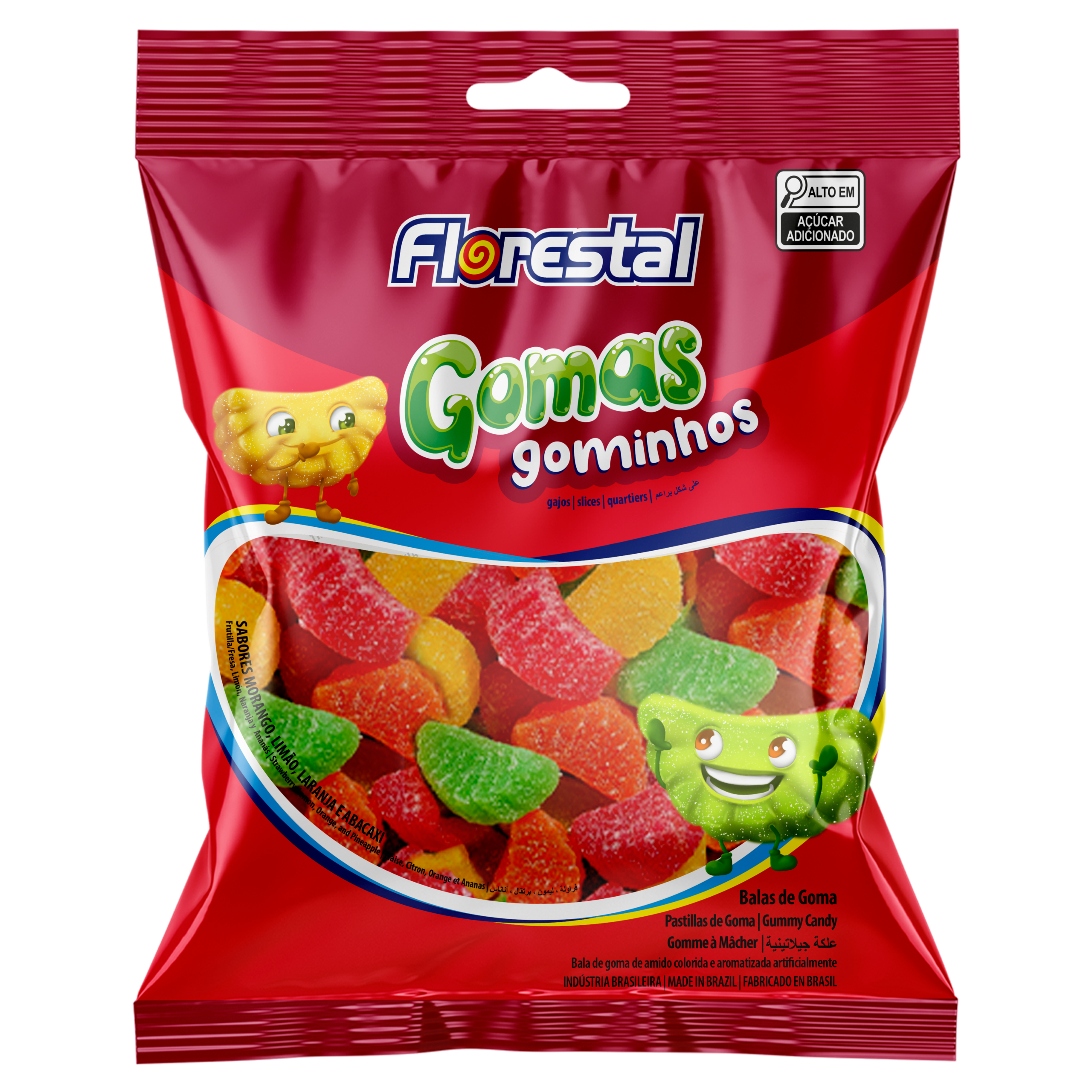 Florestal Goams Jelly Candy - Fruit Slices - 150gx36