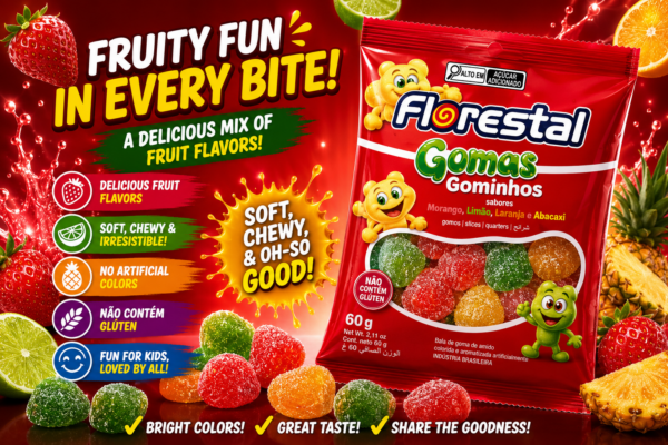 Jelly Candy 60g Fruit Slices Florestal Jelly Candy - Fruit Slices - 60gx36
