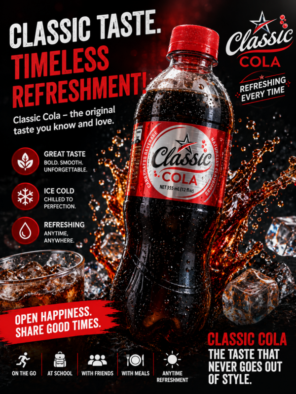 Classic Cola 355ml X 24 Units