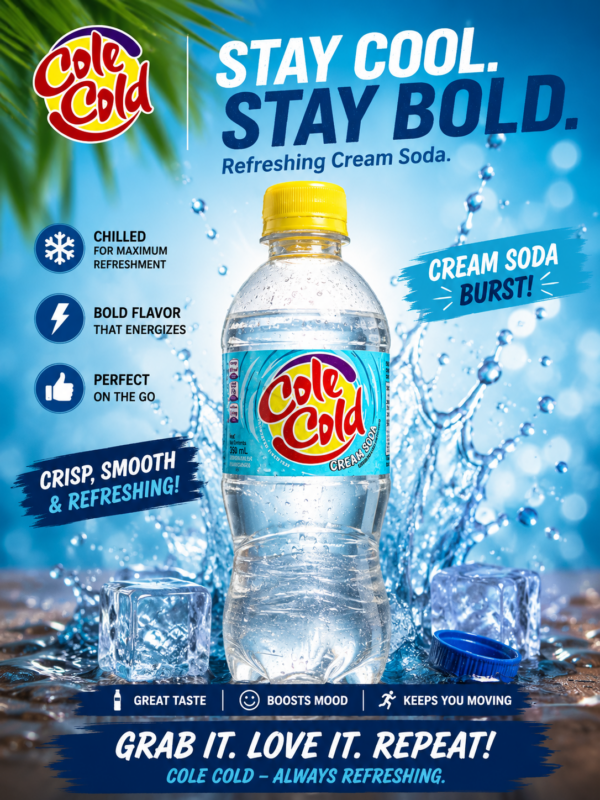 Cole Cold Creame Soda 355ml X 24 Units