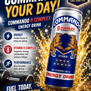 Commando Energy Drinks 250ml X 24 Units