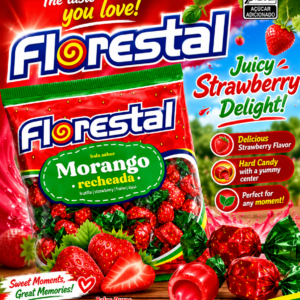 Florestal Morango Hard Candy (Strawberry)
